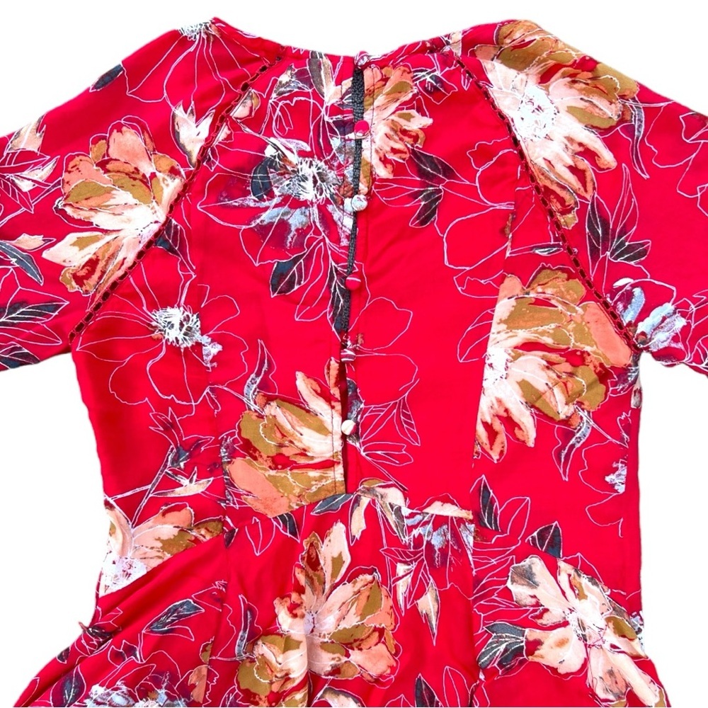 Free People Eyes On You Floral Print Trapeze Dress - Picture 7 of 11